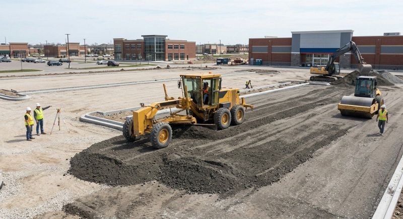 Parking Lot Gravel Repair in Katy, TX